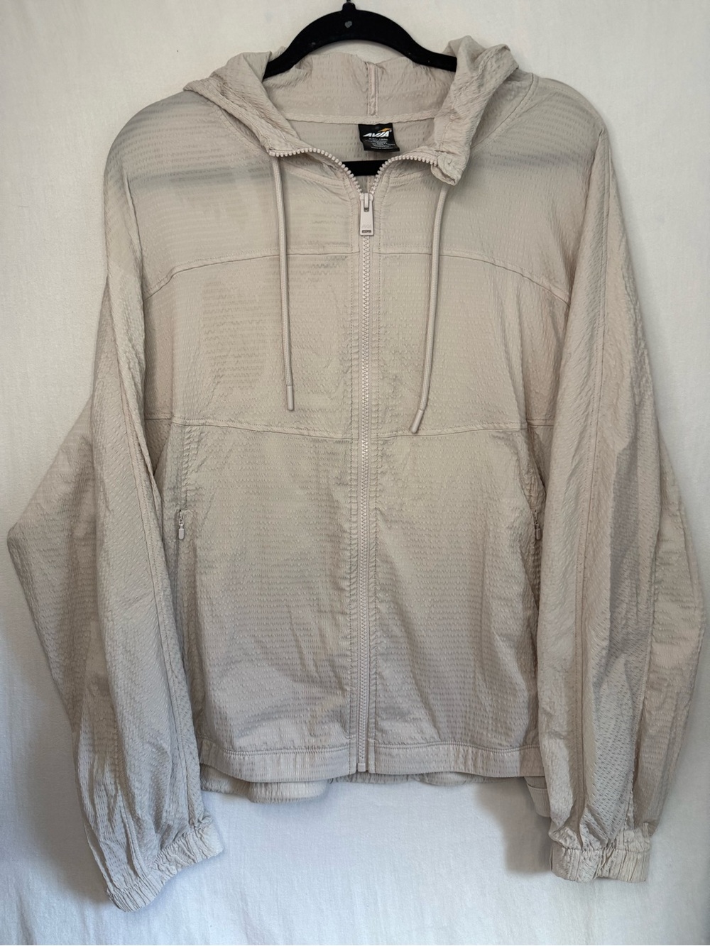 Avia Beige Lightweight Hooded Zip Jacket XXL